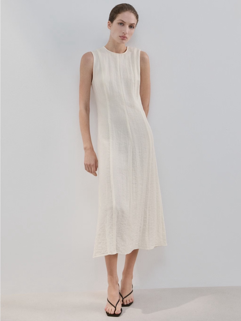 NWT (size 4) Mango A-LINE DRESS WITH GODETS